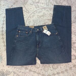 NWT Levi's 505 32x32 Regular Fit Stretch Straight Leg Blue Denim Jeans